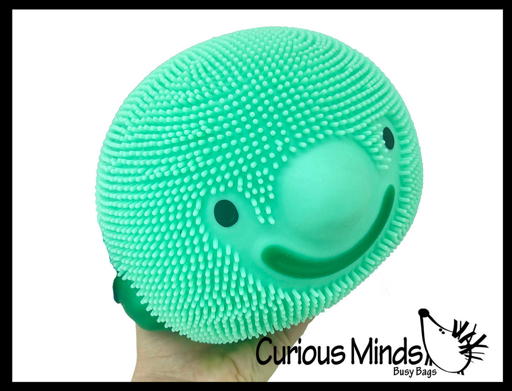 Blob Fish Jumbo 9" Puffer Ball - Cute Small Novelty Toy - Party Favors - Air Filled Sensory Fidget Toys Ugly Fish