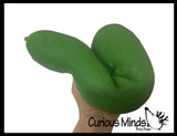 NEW - Jumbo Doh Pickle Soft Slow Rise Fluff- Filled Squeeze Squishy Decompression Stress Balls - Sensory, Stress, Fidget Toy OT Huge Food