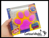 Jumbo Squishy Mochi Paw Print - Sticky and Gummy Squish Toy