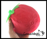 Jumbo Doh Filled Strawberry - Soft Stress Squishy Ball