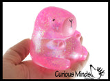 NEW - Large Chunky Capybara Cute Sugar Ball - Thick Glue/Gel Syrup Molasses Stretch Ball - Ultra Squishy and Moldable Slow Rise Relaxing Sensory Fidget Stress Toy