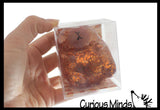 NEW - Large Chunky Capybara Cute Sugar Ball - Thick Glue/Gel Syrup Molasses Stretch Ball - Ultra Squishy and Moldable Slow Rise Relaxing Sensory Fidget Stress Toy