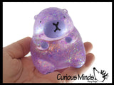 NEW - Large Chunky Capybara Cute Sugar Ball - Thick Glue/Gel Syrup Molasses Stretch Ball - Ultra Squishy and Moldable Slow Rise Relaxing Sensory Fidget Stress Toy