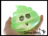 Jumbo Sugar Poop Shaped Ball - Thick Glue/Gel Syrup Molasses Stretch Ball - Ultra Squishy and Moldable Slow Rise Relaxing Sensory Fidget Stress Toy Poo Turd Gag Funny