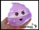 Jumbo Sugar Poop Shaped Ball - Thick Glue/Gel Syrup Molasses Stretch Ball - Ultra Squishy and Moldable Slow Rise Relaxing Sensory Fidget Stress Toy Poo Turd Gag Funny