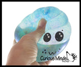 Jumbo Sugar Poop Shaped Ball - Thick Glue/Gel Syrup Molasses Stretch Ball - Ultra Squishy and Moldable Slow Rise Relaxing Sensory Fidget Stress Toy Poo Turd Gag Funny