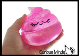Jumbo Sugar Poop Shaped Ball - Thick Glue/Gel Syrup Molasses Stretch Ball - Ultra Squishy and Moldable Slow Rise Relaxing Sensory Fidget Stress Toy Poo Turd Gag Funny