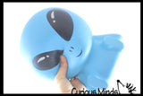 NEW - Jumbo 9" Alien Squishy Slow Rise Foam -  Sensory, Stress, Fidget Toy Memory Foam Expands