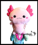 Axolotl Cute Large and Jumbo Plush Stuffed Animals - Adorable Soft and Cuddly Mini Animal Plushie Plushy