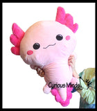 Axolotl Cute Large and Jumbo Plush Stuffed Animals - Adorable Soft and Cuddly Mini Animal Plushie Plushy