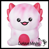 JUMBO 9.5" Axolotl Slow Rise Squishy Toys - Memory Foam Party Favors, Prizes, OT