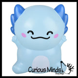 JUMBO 9.5" Axolotl Slow Rise Squishy Toys - Memory Foam Party Favors, Prizes, OT