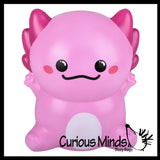 JUMBO 9.5" Axolotl Slow Rise Squishy Toys - Memory Foam Party Favors, Prizes, OT