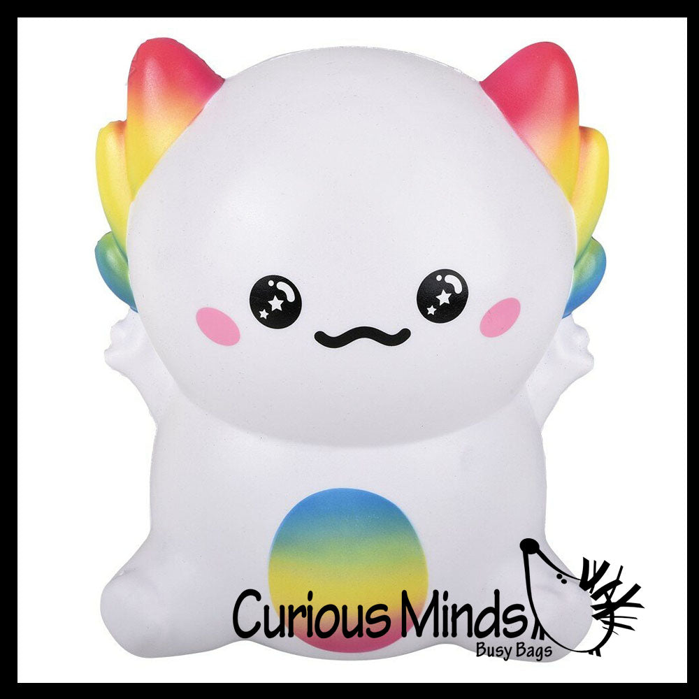 JUMBO 9.5 Axolotl Slow Rise Squishy Toys - Memory Foam Party