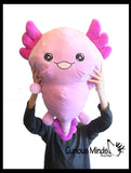 Axolotl Cute Large and Jumbo Plush Stuffed Animals - Adorable Soft and Cuddly Mini Animal Plushie Plushy