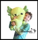 Axolotl Cute Large and Jumbo Plush Stuffed Animals - Adorable Soft and Cuddly Mini Animal Plushie Plushy