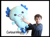 Axolotl Cute Large and Jumbo Plush Stuffed Animals - Adorable Soft and Cuddly Mini Animal Plushie Plushy