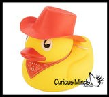 Jumbo Cowboy Rubber Ducks - Rubber Duckies - Cute Novelty Prize Reward Giveaway