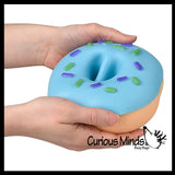 Jumbo Doh Filled Donut - Removable Frosting - Soft Stress Squishy Ball Doughnut