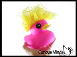 NEW - Jumbo Rubber Ducks With Colorful Hair - Rubber Duckies - Cute Novelty Prize Reward Giveaway