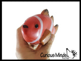 NEW - Jumbo Fish (Clownfish, Blue Tang, Pufferfish) Water Bath Squirter Toy - Huge Water Soaker Gun For Pool Outdoor Play