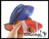 NEW - Jumbo Fish (Clownfish, Blue Tang, Pufferfish) Water Bath Squirter Toy - Huge Water Soaker Gun For Pool Outdoor Play