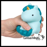 NEW - Soft Unicorn Animal Stress Ball - Sensory Fidget Stress Toy - Squishy Pliable Doh Ball
