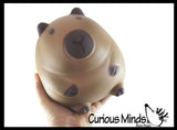NEW - Jumbo 5.75" Capybara Doh Filled Squishy Squeeze Stress Ball Soft Doh Filling - Sensory, Fidget Toy