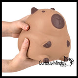 NEW - Jumbo 5.75" Capybara Doh Filled Squishy Squeeze Stress Ball Soft Doh Filling - Sensory, Fidget Toy