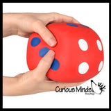 Marshmallow Dice Jumbo 4.75" Stress Balls - Ultra Soft Kneadable Fidget Squish Balls - Amazingly Soft