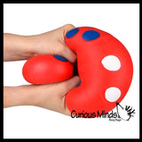Marshmallow Dice Jumbo 4.75" Stress Balls - Ultra Soft Kneadable Fidget Squish Balls - Amazingly Soft