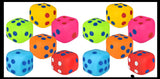 Marshmallow Dice Jumbo 4.75" Stress Balls - Ultra Soft Kneadable Fidget Squish Balls - Amazingly Soft