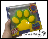 Jumbo Squishy Mochi Paw Print - Sticky and Gummy Squish Toy