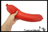 NEW - Jumbo Doh Sausage ORB Easy Squeezy Soft Slow Rise Fluff- Filled Squeeze Squishy Decompression Stress Balls - Sensory, Stress, Fidget Toy OT Huge