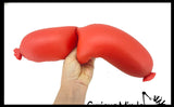 NEW - Jumbo Doh Sausage ORB Easy Squeezy Soft Slow Rise Fluff- Filled Squeeze Squishy Decompression Stress Balls - Sensory, Stress, Fidget Toy OT Huge