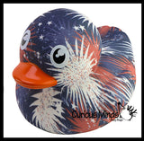 Jumbo Patriotic USA Print Rubber Ducks - Rubber Duckies - Cute Novelty Prize Reward Giveaway