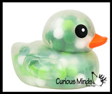 Jumbo Pom Pom Filled 6" Rubber Ducks - Rubber Duckies - Cute Novelty Prize Reward Giveaway
