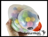 Jumbo Pom Pom Filled 6" Rubber Ducks - Rubber Duckies - Cute Novelty Prize Reward Giveaway