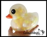 Jumbo Pom Pom Filled 6" Rubber Ducks - Rubber Duckies - Cute Novelty Prize Reward Giveaway