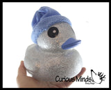 NEW - Jumbo Rubber Ducks With Knit Hat - Rubber Duckies - Cute Novelty Prize Reward Giveaway Winter