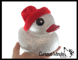 NEW - Jumbo Rubber Ducks With Knit Hat - Rubber Duckies - Cute Novelty Prize Reward Giveaway Winter