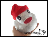 NEW - Jumbo Rubber Ducks With Knit Hat - Rubber Duckies - Cute Novelty Prize Reward Giveaway Winter