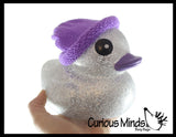 NEW - Jumbo Rubber Ducks With Knit Hat - Rubber Duckies - Cute Novelty Prize Reward Giveaway Winter