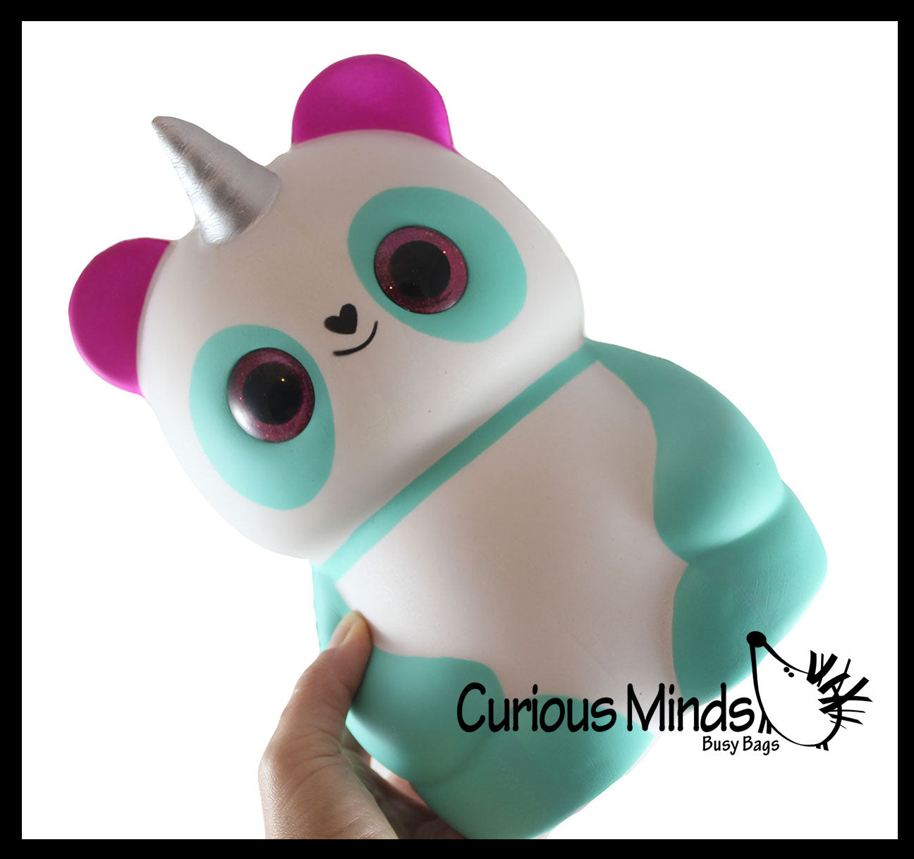 LAST CHANCE - LIMITED STOCK  - SALE - JUMBO Panda with Wings and Horn Squishy Slow Rise Foam Pet Animal Toy -  Scented Sensory, Stress, Fidget Toy Cute