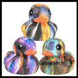 Jumbo Space Galaxy Print Rubber Ducks - Rubber Duckies - Cute Novelty Prize Reward Giveaway