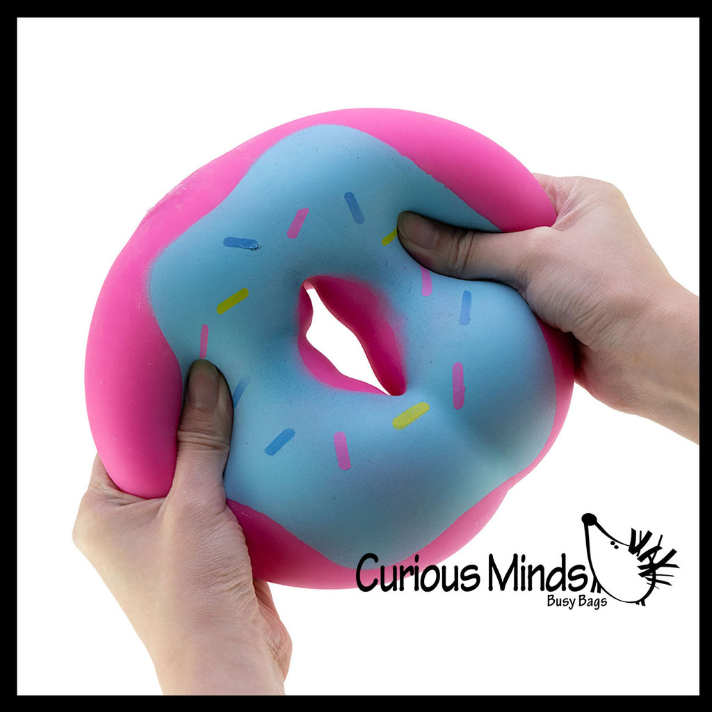 Jumbo Doh Filled Donut - Soft Stress Squishy Ball Doughnut