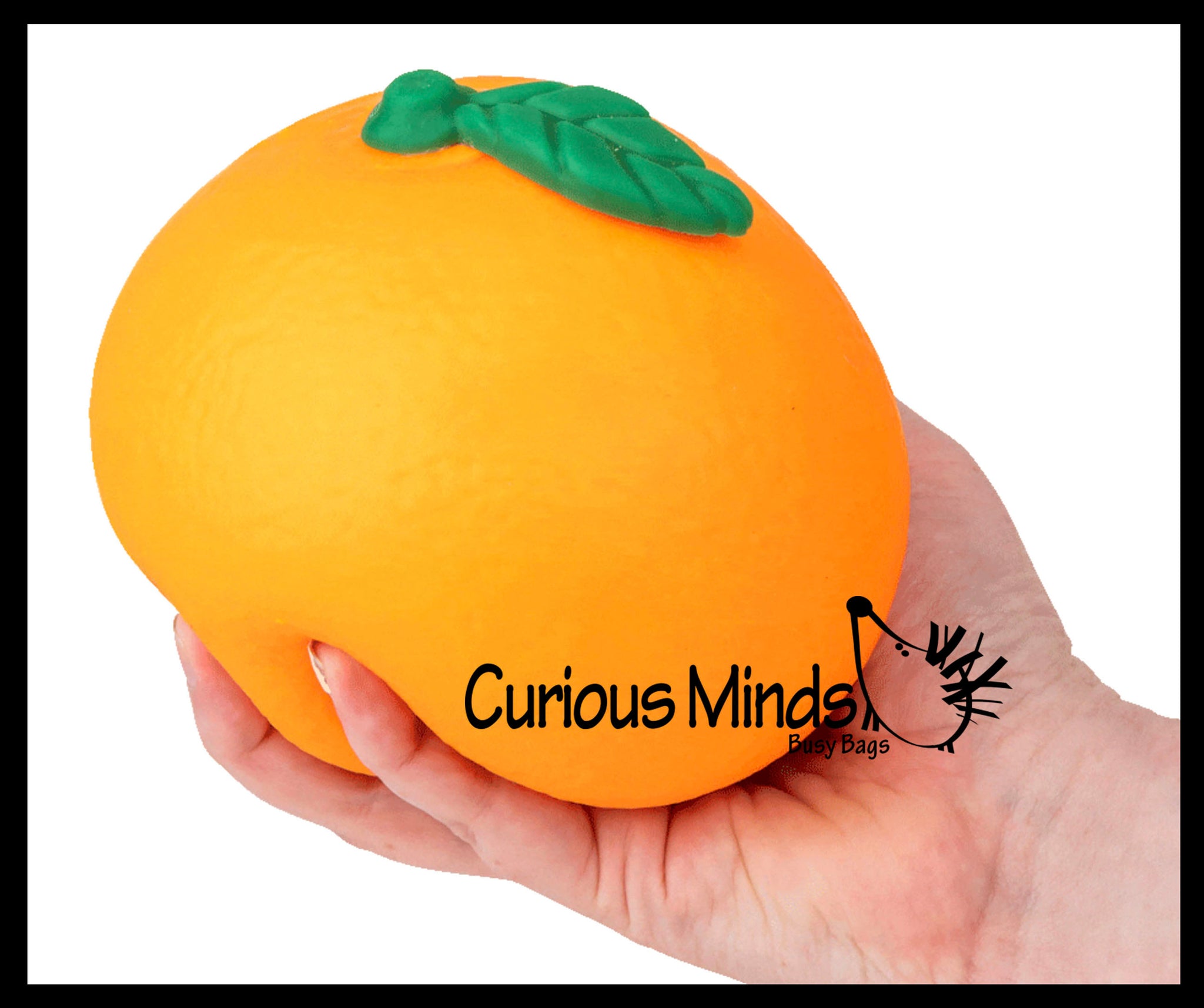 Jumbo Doh Filled Orange - Soft Stress Squishy Ball Fruit | Curious