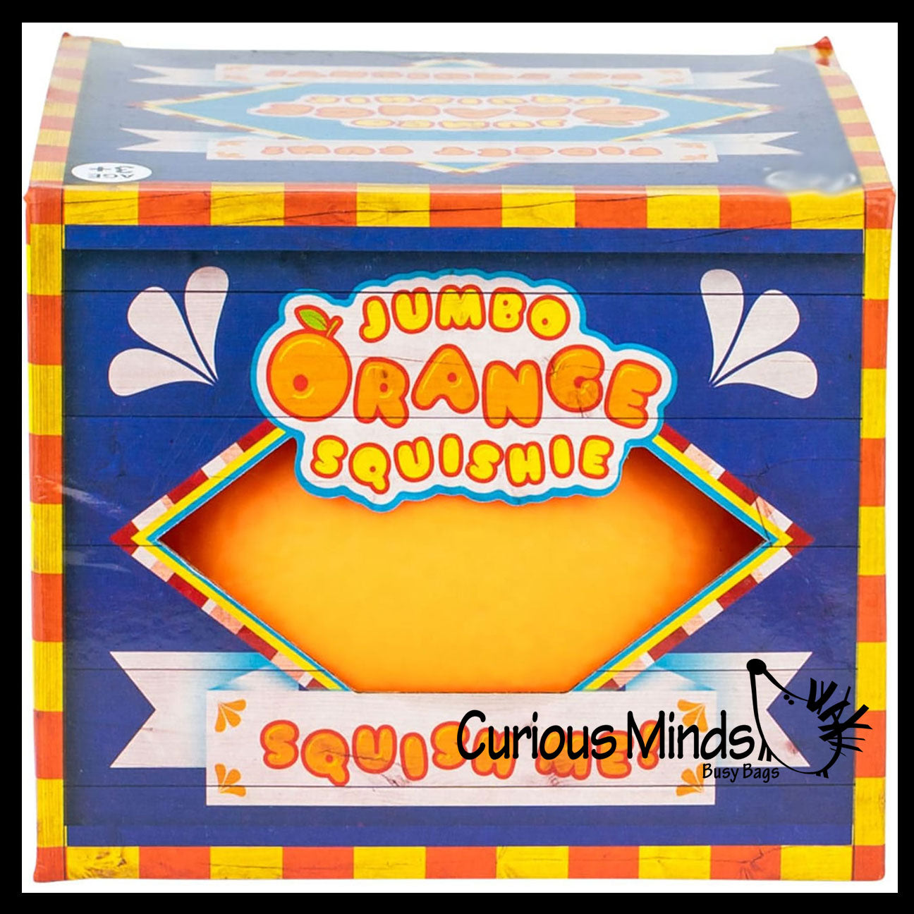 Jumbo Doh Filled Orange - Soft Stress Squishy Ball Fruit | Curious