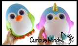 JUMBO Penguin Squishy Slow Rise Foam Pet Animal Toy -  Scented Sensory, Stress, Fidget Toy Cute