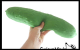 ORB Jumbo Doh Pickle Soft Slow Rise Fluff- Filled Squeeze Squishy Decompression Stress Balls - Sensory, Stress, Fidget Toy OT Huge Food